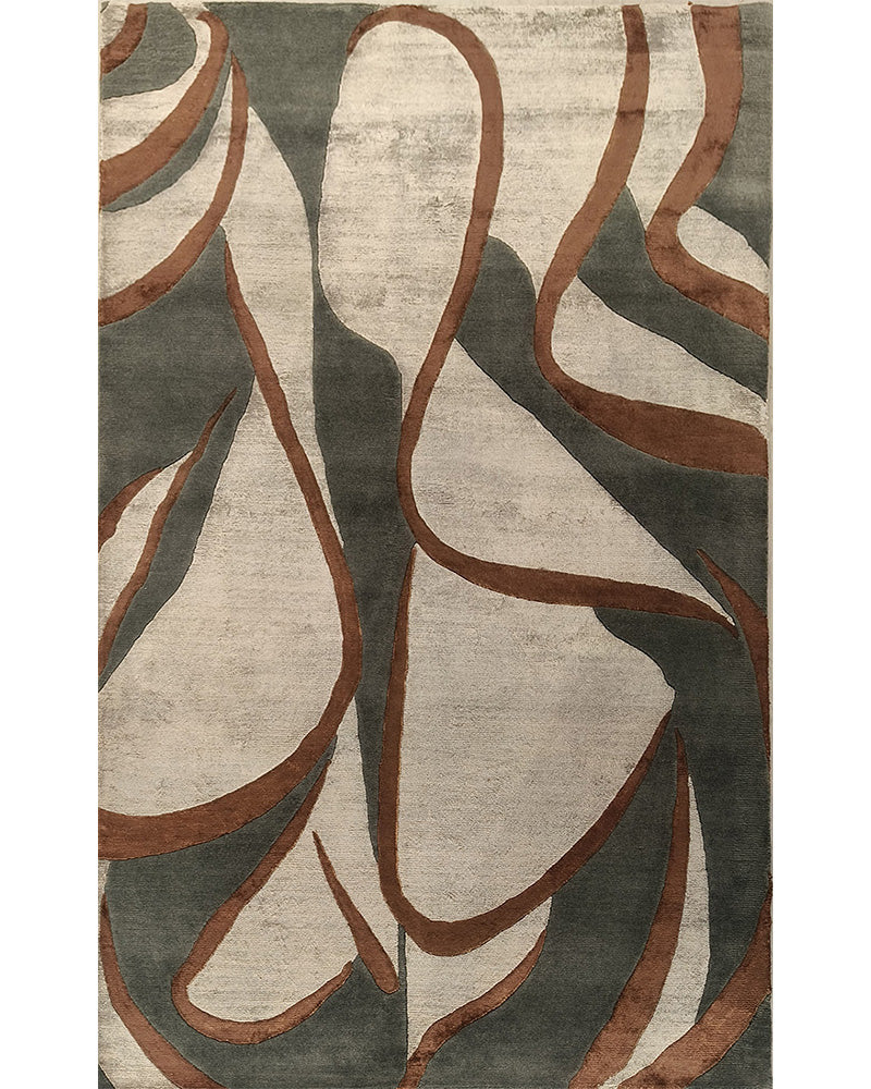 Hekla Hand Knotted Wool, Bamboo Silk Rug