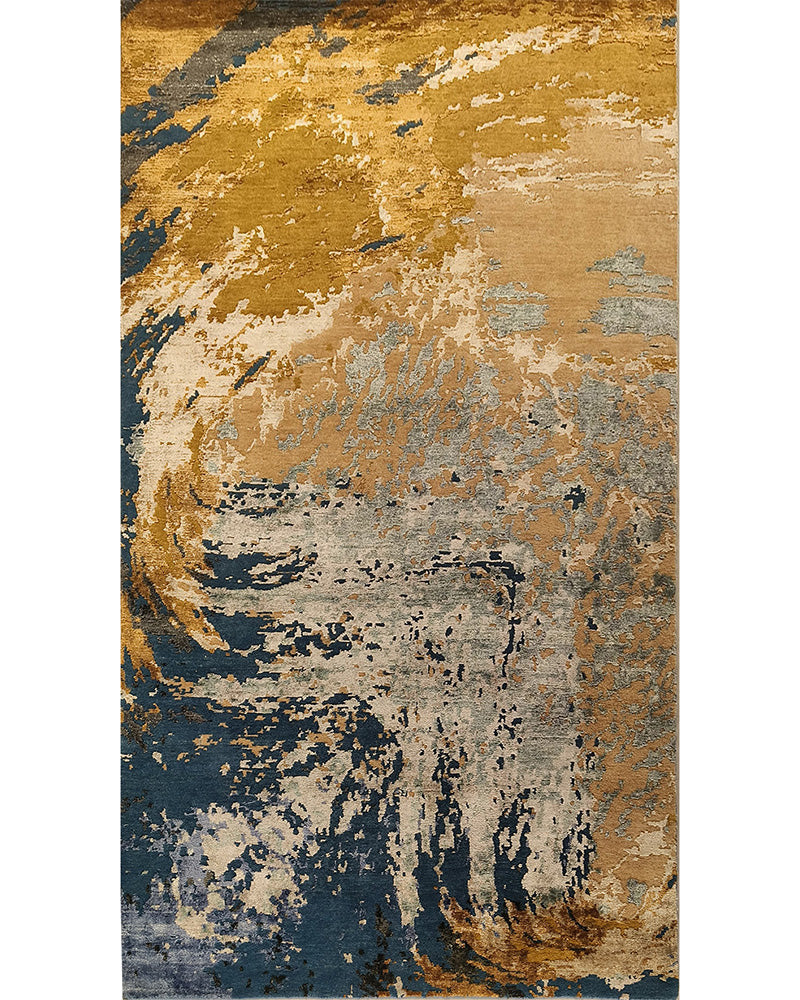 Maipo Hand Knotted Wool, Bamboo Silk Rug