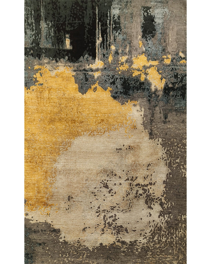 Peteroa Hand Knotted Wool, Bamboo Silk Rug