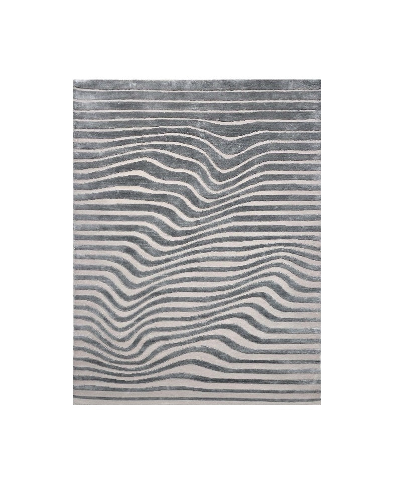 Hand Knotted Wool, Tencel 9
