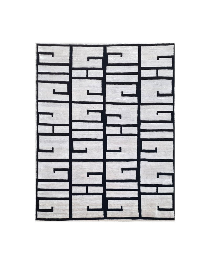 Hand Knotted Wool, Bamboo Silk 44
