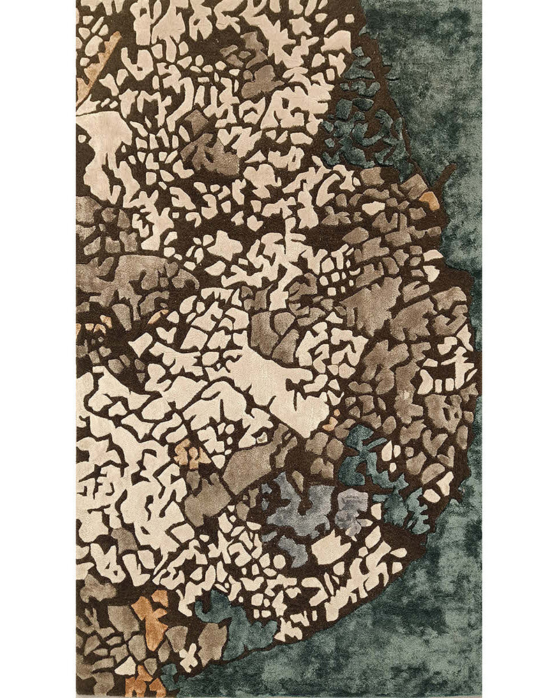 Ridge Uplands Hand Tufted Wool, Viscose Rug