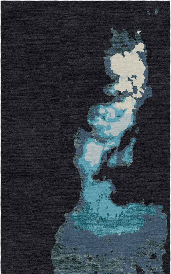 Milky Way Mosaic Viscose, Woolen Rug