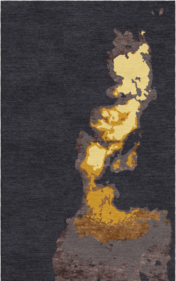 Milky Way Mosaic Viscose, Woolen Rug