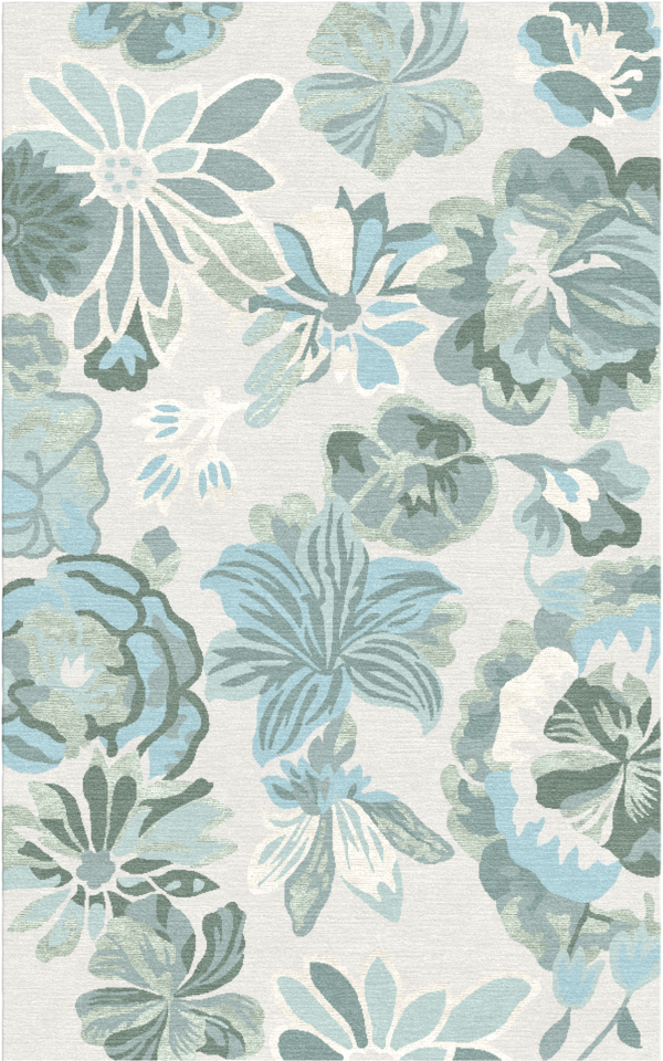 Floral Fantasy - viscose & nz wool