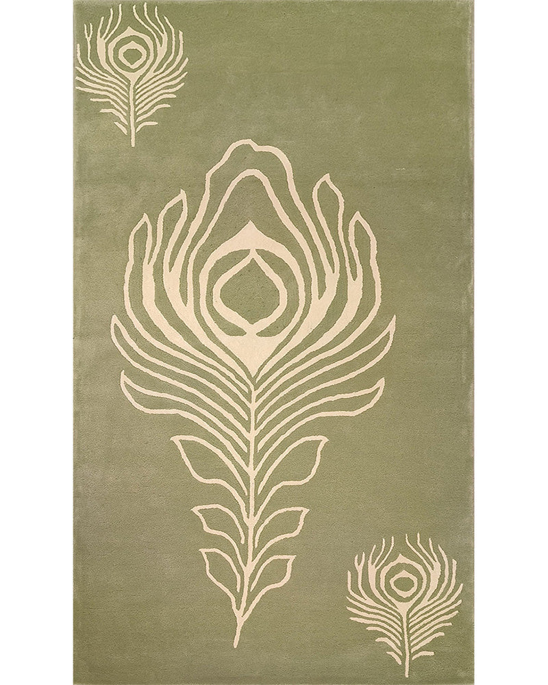 Plume Obsession Hand Tufted Wool, Viscose Rug