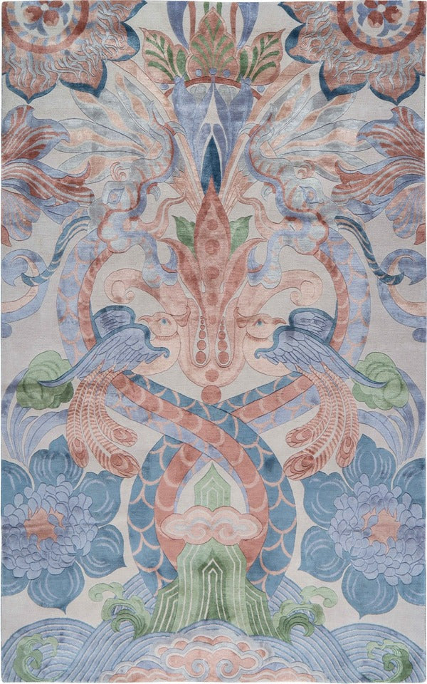 Luxurious Legacy Viscose and Woolen Rug - multi
