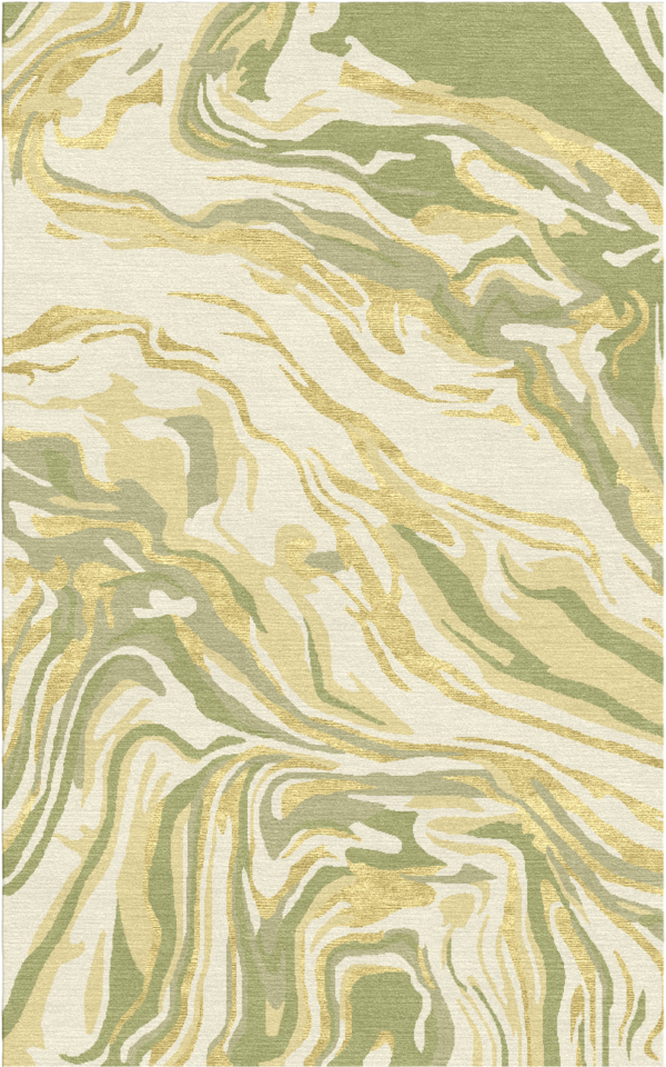 Cosmic Cascade Viscose, Woolen Rug