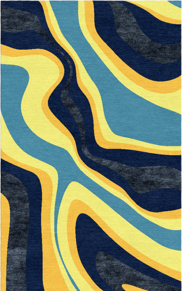 Antennae Rivulet Woolen Rug