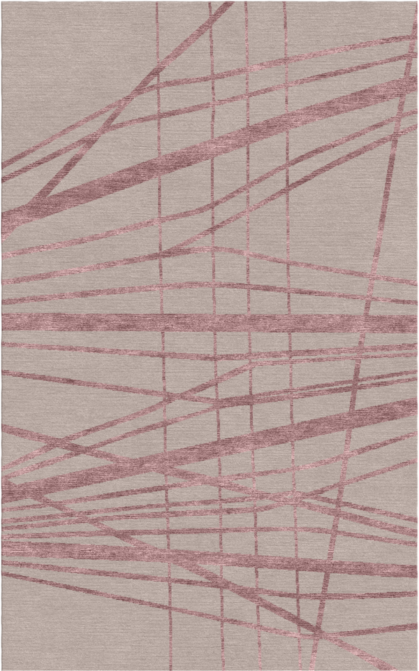 Andromeda Amethyst Viscose, Woolen Rug