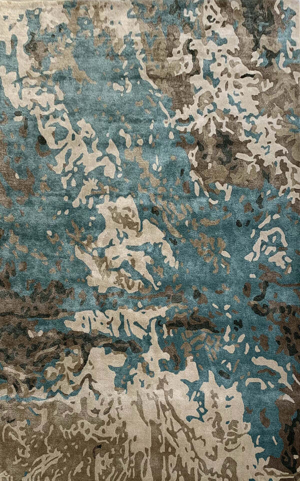 Meteorite Mirage Viscose, Woolen Rug
