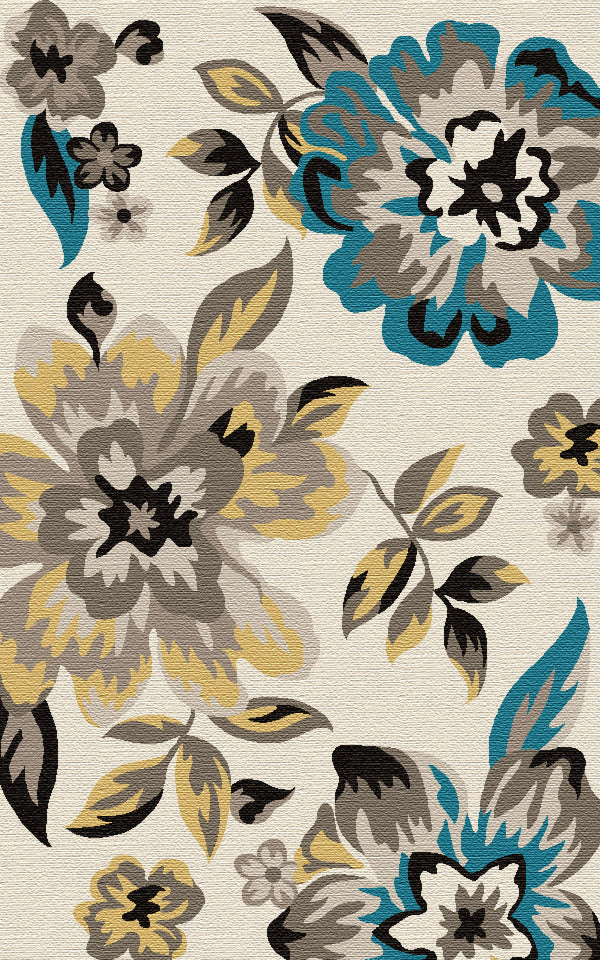 Viola Veil Viscose, Woolen Rug