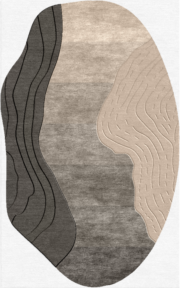Stone Flow - viscose + nz wool